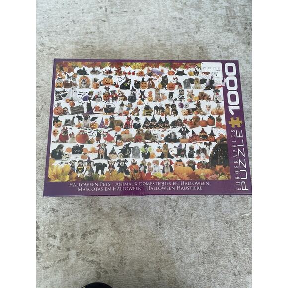 Halloween Pets Cats Dogs 1000 Piece Jigsaw Puzzle Eurographics New - Picture 1 of 3
